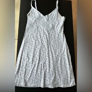 Hollister blue and white floral dress